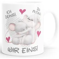 SpecialMe Tasse Kaffee-Tasse Geschenk Liebe Valentinstag Jahrestag Spruch Ich Deins, Keramik