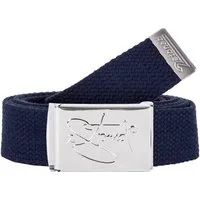 2Stoned Stoffgürtel Koppelgürtel Unisex, Chromschnalle Classic, 3 cm breit, 120 cm lang individuell kürzbar