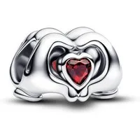 Pandora Charm-Einhänger 793995C01, Mickey Maus Handschuhe in Herzform