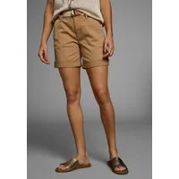 DELMAO Shorts (2-tlg., inklusive Stoffgürtel) in trendiger Turn-up Form