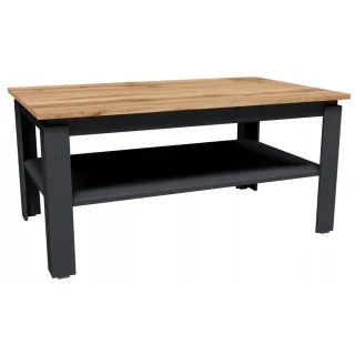 Couchtish, Anthrazit, Eiche Wotan, Holzwerkstoff, 90x43x55 cm, Wohnzimmer, Wohnzimmertische, Couchtische