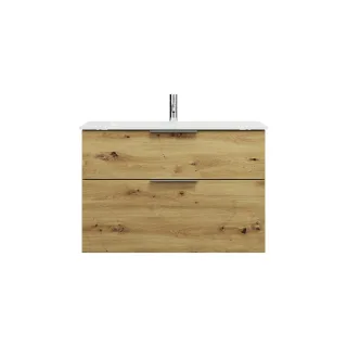 Burgbad Glas Waschtisch-Set Eqio Eiche Dekor Urban/Weiß, SEYX092F5662A0070 SEYX092F5662A0070
