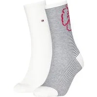 Tommy Hilfiger Socken TH WOMEN SOCK 2P FLOWER STRIPE (2 Paar)