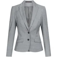 GREIFF Jackenblazer Greiff Modern WITH 37.5® Damen Business-Blazer Slim-Fit Hellgrau