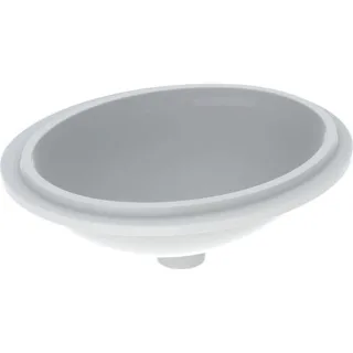 Geberit VariForm Unterbauwaschtisch, oval 48x39cm, ohne Hahnloch, ohne Überlauf, KeraTect, 500751002 500751002