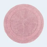 Homescapes Badematte Runde Battematte rosa 80 cm aus 100% Baumwolle, Höhe 20 mm, Φ 80 cm