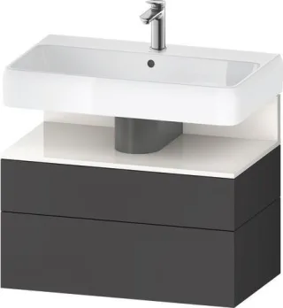 Duravit Qatego Waschtischunterbau wandhängend Graphit Matt 790x470x590 mm - QA4394022490010 QA4394022490010