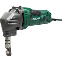 Parkside Knabber Nibbler Blechknabber Blechnibbler PMK 550, 550 W, 230 in V, Stufenlos verstellbare Matrize mit 90°-Arretierung