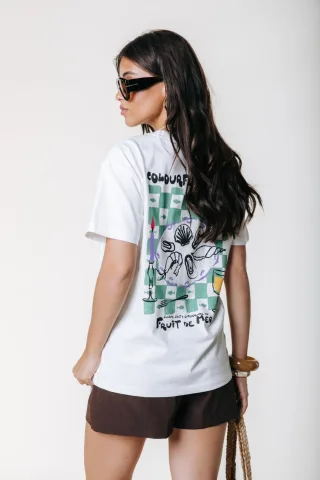 Colourful Rebel - Fruit de Mer Loosefit Tee Standard white - Gr. - XS