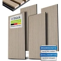 Juskys Wandpaneel, BxL: 60x120 cm, Schallabsorbierend, moderne Holzoptik, hall- und lärmreduzierend