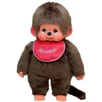 Monchhichi Plüschfigur Classic Junge 45 cm Monchhichi Puppe mit rotem Lätzchen