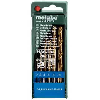 Metabo HSS-TiN-Bohrerkassette - 6 teiliges Set - 627171000