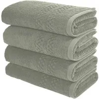 OTTO home Handtuch Regona, Handtücher 50x100cm, flauschig und weich, 500gr/m², Frottier (Set, 4-St), Premium Handtücher mit Bordüre, Set, 100% Baumwolle, 5 Jahre Garantie