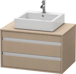 Duravit Ketho Konsolenwaschtischunterbau wandhängend Leinen Matt 800x550x496 mm - KT665407575 KT665407575