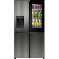 Hisense Multi Door RQ600P7SKE, 179 cm hoch, 91,4 cm breit, PureViewDoor - immer sehen was im Kühlschrank ist