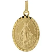 trendor Kettenanhänger 51944, Milagrosa Anhänger Gold 585 (14 Kt) Madonna Medaille