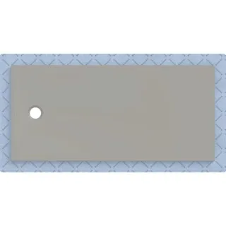 Geberit CleanFloor30 Duschfläche integriert, mit Dichtvlies, grau: 170x80cm,, 551010291 551010291