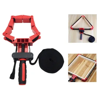 Woodworking Soft Belt Strap Clamp Versatile with Foldable Clamping Blocks Ideal for DIY Projects Round Frame and Irregul