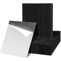 Clanmacy Akustikplatte 12 stuks Akustikplatten Quadratisch Kacheln Selbstklebend Schwarz, (12-St)