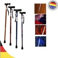 Antar Gehstock Aluminium höhenverstellbar mit Derbygriff