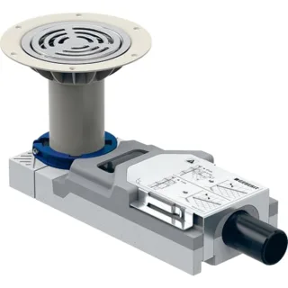 Geberit Duschbodenablauf für Estrichhöhe am Einlauf 94-114 mm d=40mm, 154057001 154057001