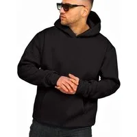 DAILY COTTON Hoodie im Oversize Schnitt Unifarben - Kapuzenpullover Loose-Fit Herren Basic Kapuzen-Sweatshirt Oversized Raglan Sweater