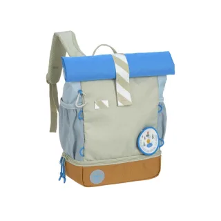 Lässig Kindergartenrucksack Rolltop - Sunny Explorer, Grün Blau