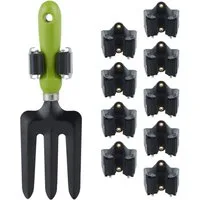 relaxdays Gartengerätehalter Gerätehalter 10er Set