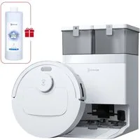ECOVACS Saugroboter DEEBOT T30e Omni Saugroboter mit Wischfunktion, 25.000 Pa, 35 W, All-in-One-Station, OZMO Turbo 2.0 Wischen, ZeroTangle 3.0 Anti-Verheddern, TrueMapping 2.0
