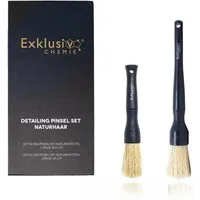 Exklusiv Chemie GmbH Autowaschbürste Detailing Pinsel Set Naturhaar