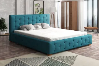 Polsterbett Bett Doppelbett COMO (Set 1) Stoff 140x200cm