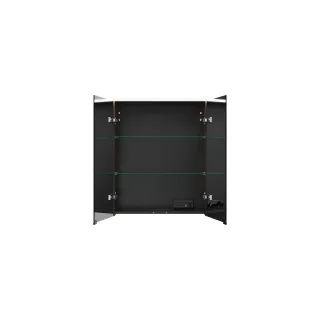 Burgbad Spiegelschrank Eqio 800x650x170 Marone Dekor Trüffel, SPGS065F2012 SPGS065F2012
