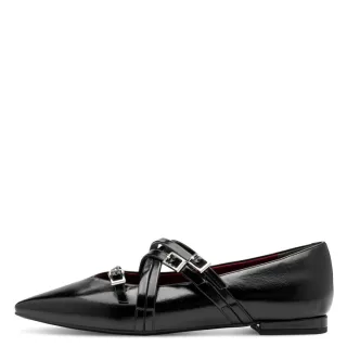 Tamaris - Ballerina schwarz - Gr. - 38