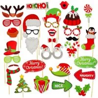 Goods+Gadgets Papierdekoration Weihnachten Foto-Requisiten, Weihnachtsbilder Foto Sticks