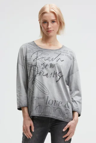 SOCCX 3/4-Arm-Shirt mit längerer Rückenpartie