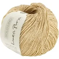 LANA GROSSA SOLO LINO Linea Pura Häkelwolle, 120 m (Leinengarn aus 80 Prozent recycelten Fasern), 50 g