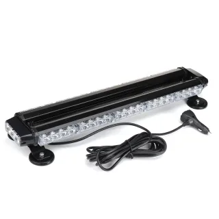 12V 24" 46LED Car Roof Double Side Emergency Strobe Flash Light Lamp Bar Amber For Car Truck Boat