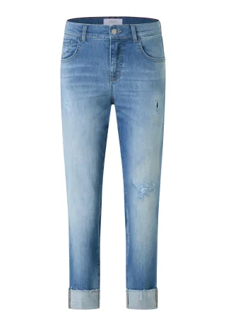 ANGELS - 3508143-3488 DARLEEN CROP TU FRINGE light blue used destroyed - Gr. - 42/30