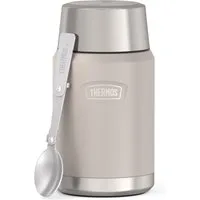 THERMOS Thermobehälter ICON FOOD JAR, Thermobehälter für Essen, spülmaschinenfest, Edelstahl, Kunststoff, Silikon, (1-tlg), 0,71l, 10h heiß & 24h kalt, dicht & auslaufsicher, mit Löffel