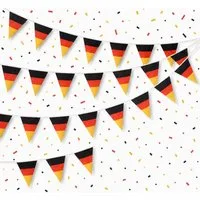 TK Gruppe Wimpelkette XXL Wimpelkette Deutschland Girlande WM 2026 Weltmeisterschaft