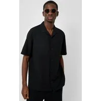 QS Kurzarmhemd Hemd Resort Fit: Kurzarmhemd mit Struktur