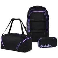 Satch Schulrucksack Pack (3tlg, inkl. Schlamperbox und Sporttasche)