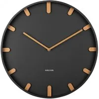 Karlsson Uhr Wanduhr Grace Metal Black (40cm)