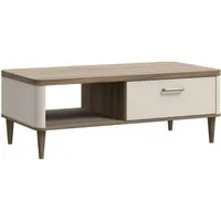 FORTE Couchtisch Lacetti, B/H/T 120/43,7/60 cm Echtholzfüße