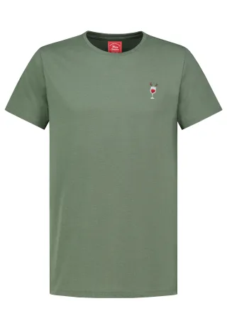 Authentic Style - SEFLQSBULVNoaXJ0IFByaW50IA== forest green - Gr. - M