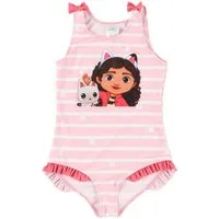 United Labels® Badeanzug Gabby's Dollhouse Badeanzug mit Rüschen Schwimmanzug Einteiler