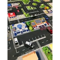 SkippiDoo Kinderteppich Straßenteppich Spielteppich Kinderzimmer Teppich Autoteppich, rechteckig, Höhe: 5 mm, keine sich wiederholende Motive, Antirutsch