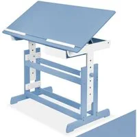 tectake Kinderschreibtisch Schreibtisch (1-St., 1 tlg), Schreibtisch mit neigbarer Tischplatte