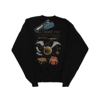 Harry Potter - "All I Want For" Sweatshirt für Mädchen (Schwarz)