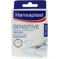 Hansaplast Wundpflaster Hansaplast Sensitive 6cm x 1m (1 St., 1 m Rolle zum selbst Schneiden), Besonders hautfreundliches, hypoallergenes Wundpflaster
